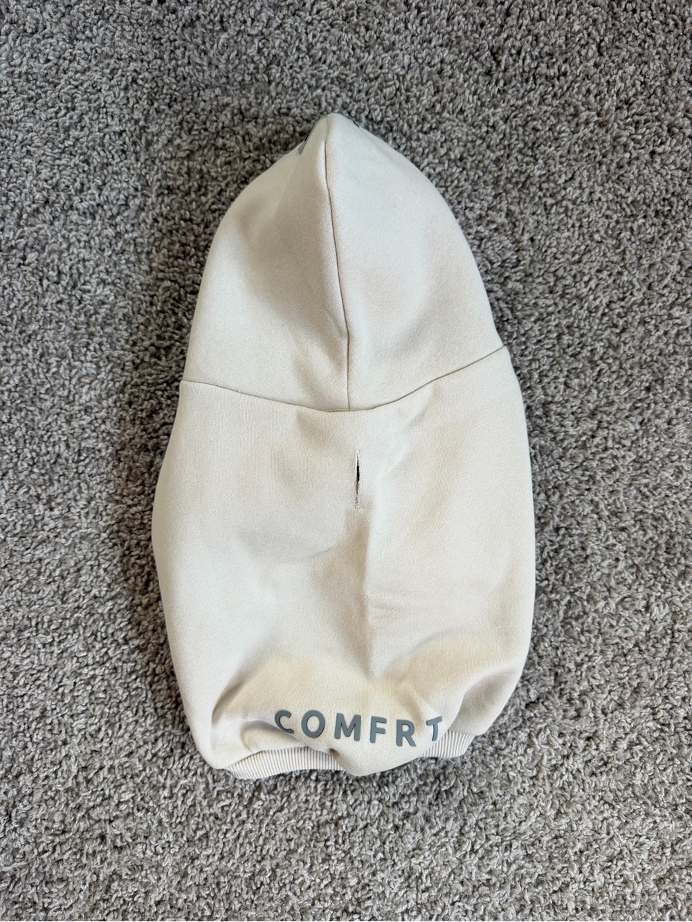 COMFRT Cream Dog Hoodie - Soft Pullover Pet Sweatshirt